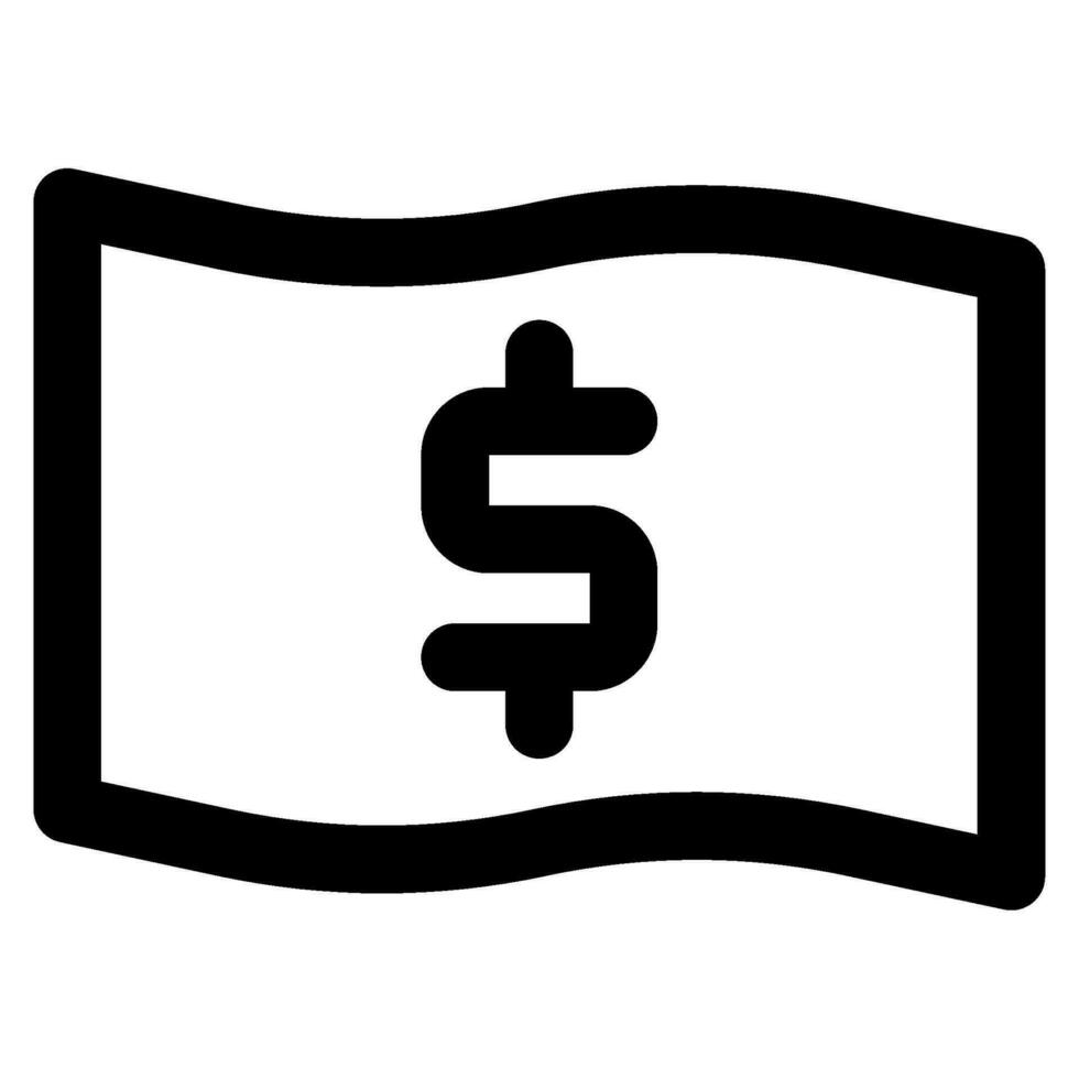 Banknote Icon Illustration for web, app, infographic, etc vector