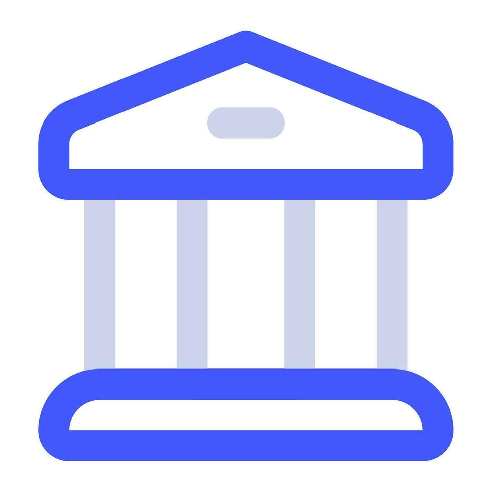 Bank Icon Illustration for web, app, infographic, etc vector