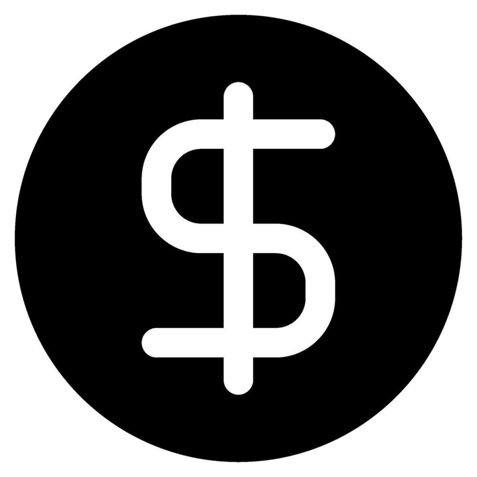 dólar firmar icono ilustración para web, aplicación, infografía, etc vector