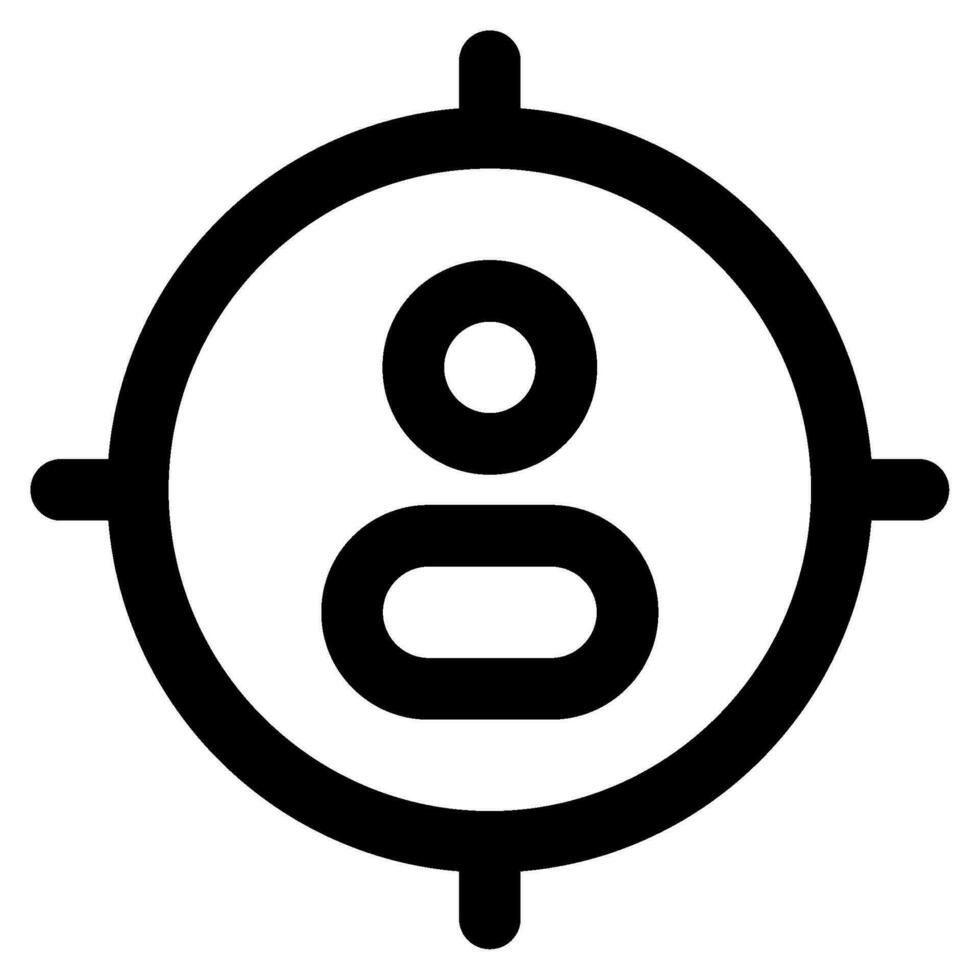 Target Audience Icon Illustration for web, app, infographic, etc vector