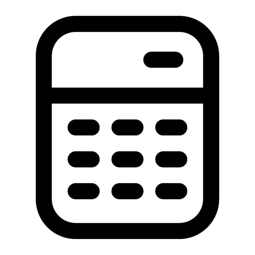 Calculator Icon Illustration for web, app, infographic, etc vector