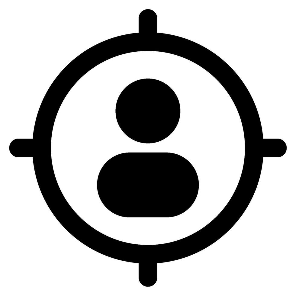Target Audience Icon Illustration for web, app, infographic, etc vector