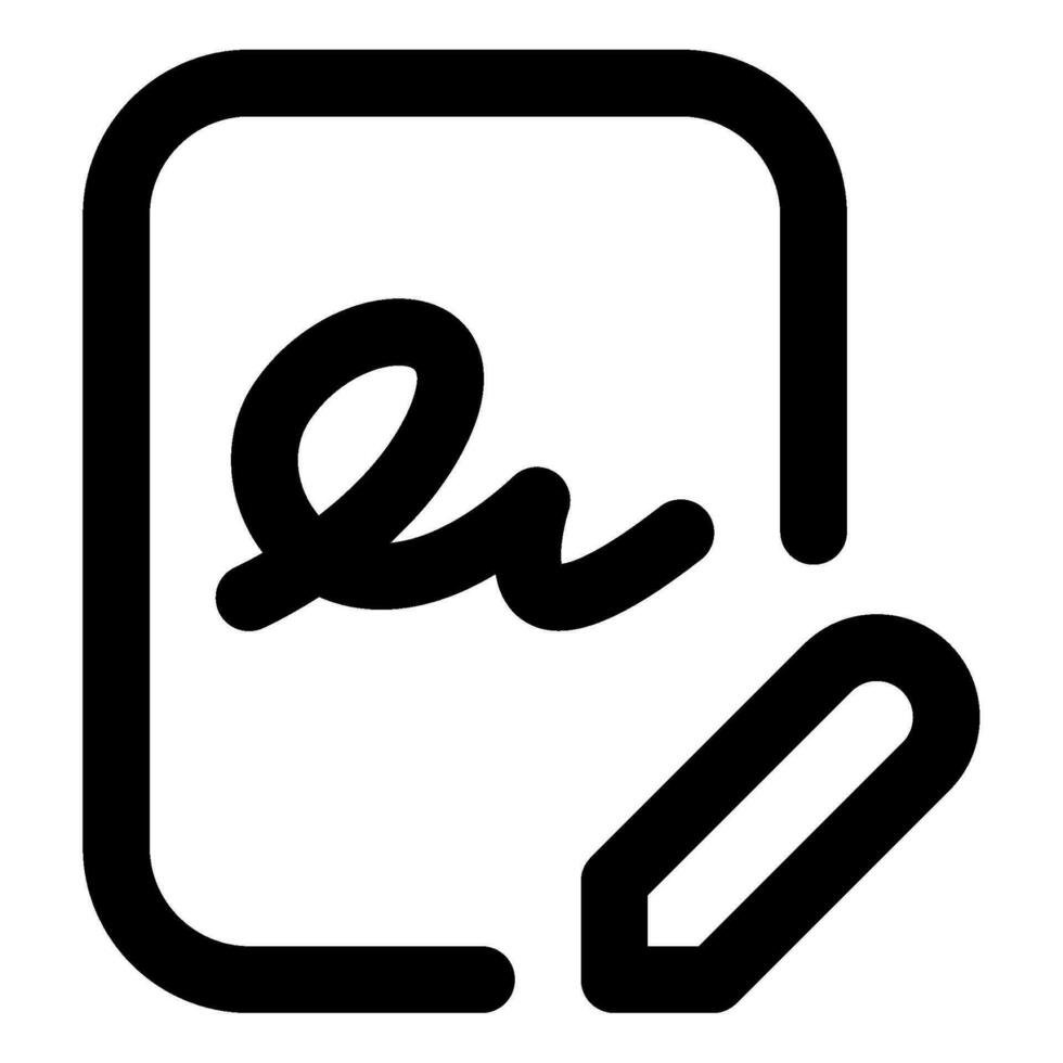 Contract Signing Icon Illustration for web, app, infographic, etc vector