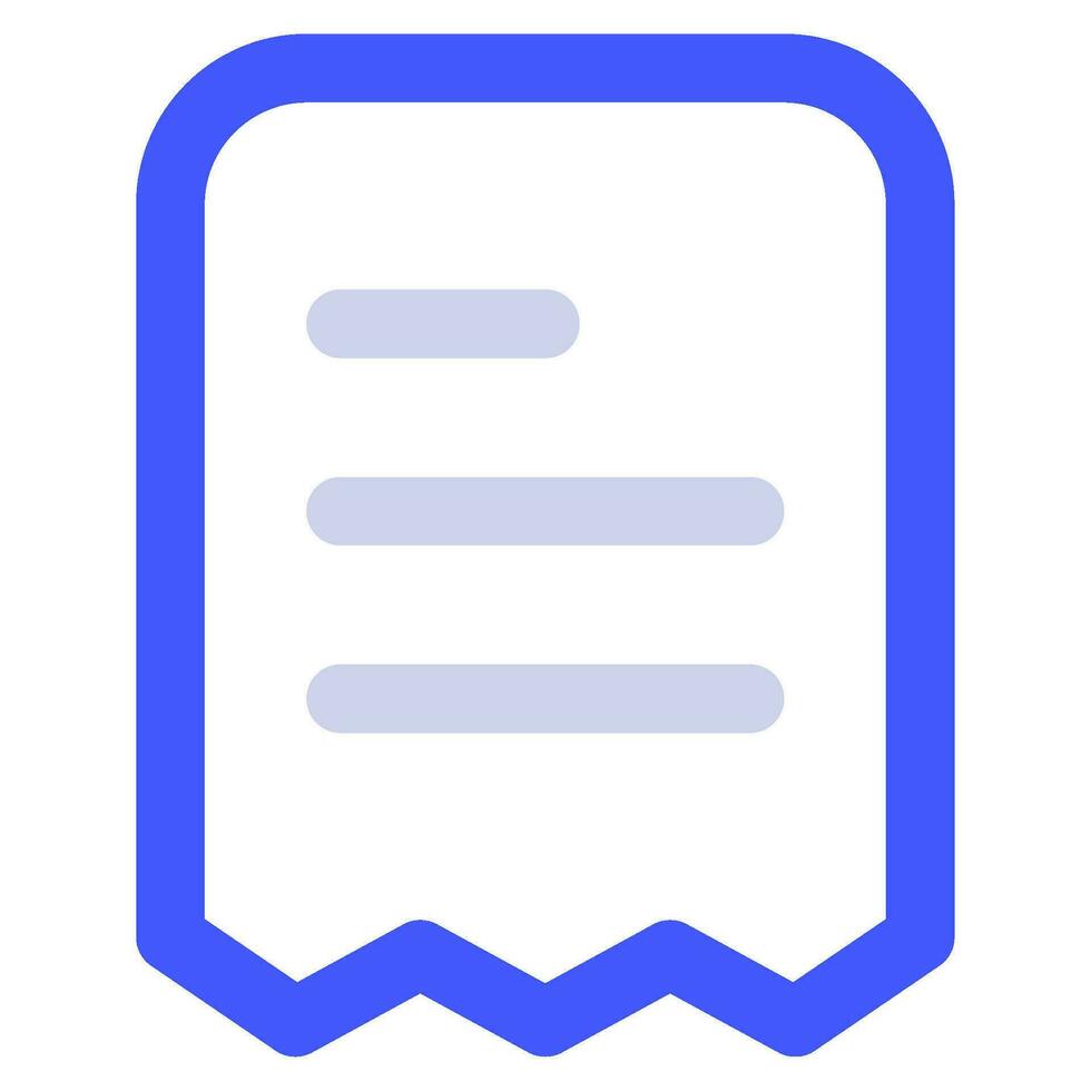 Receipt Icon Illustration for web, app, infographic, etc vector