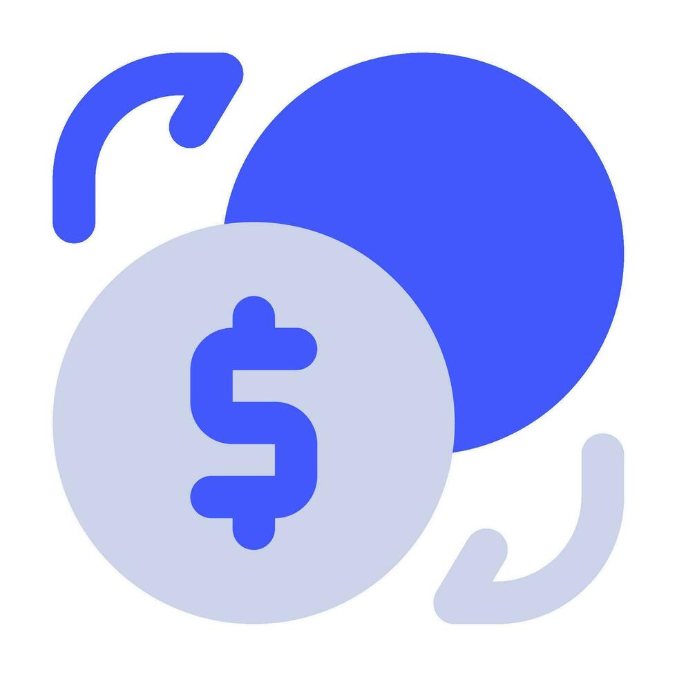 Currency Exchange Icon Illustration for web, app, infographic, etc vector