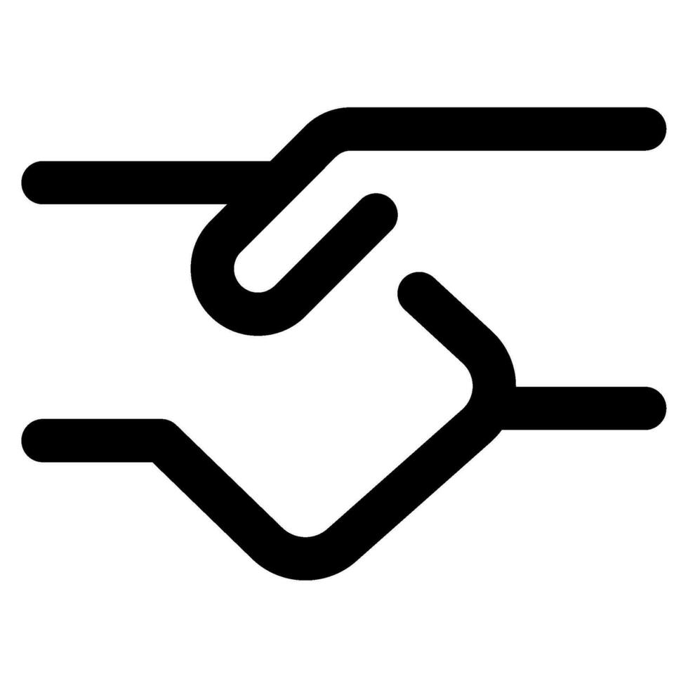 Handshake Icon Illustration for web, app, infographic, etc vector