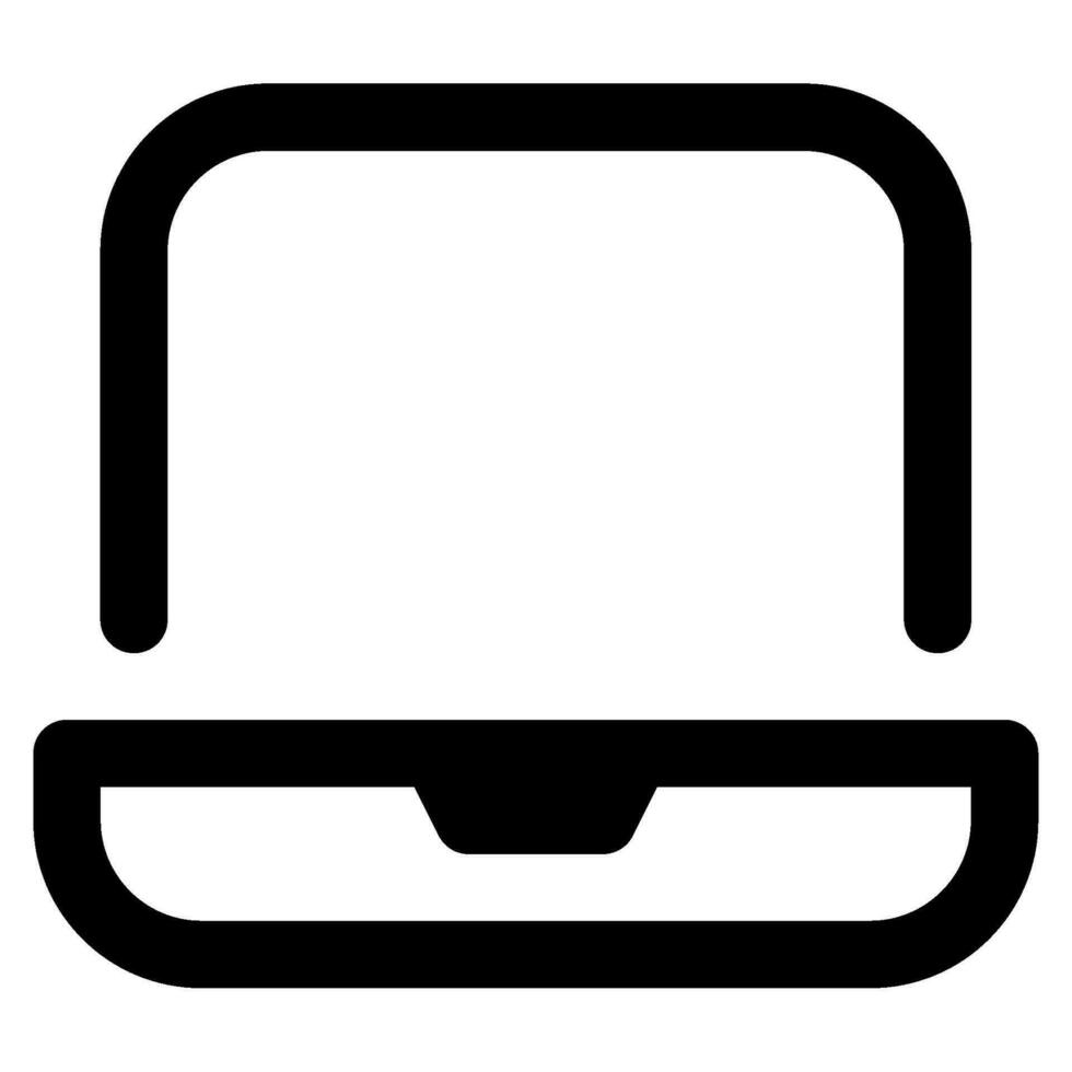 Laptop Icon Illustration for web, app, infographic, etc vector