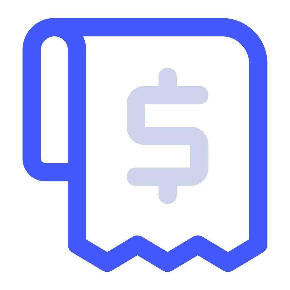 Receipt Icon Illustration for web, app, infographic, etc vector