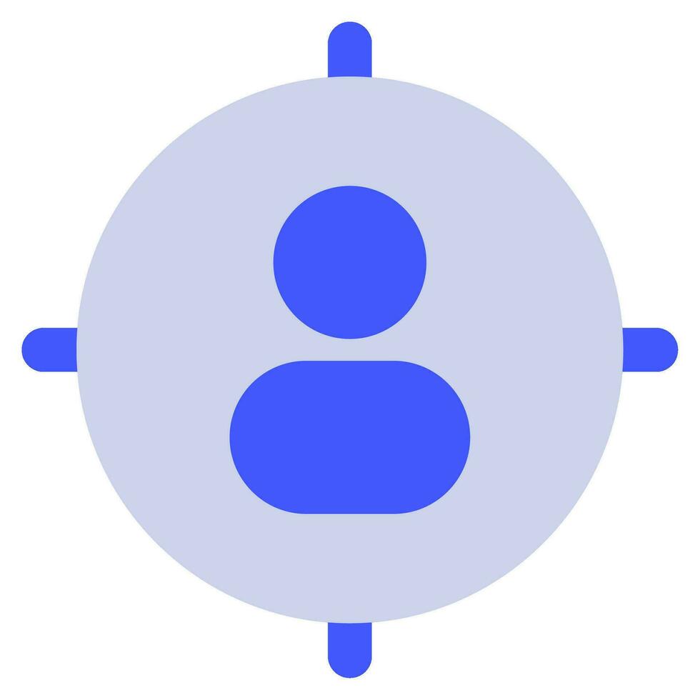 Target Audience Icon Illustration for web, app, infographic, etc vector