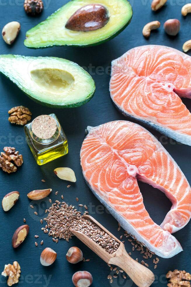 Food with Omega-3 fats photo