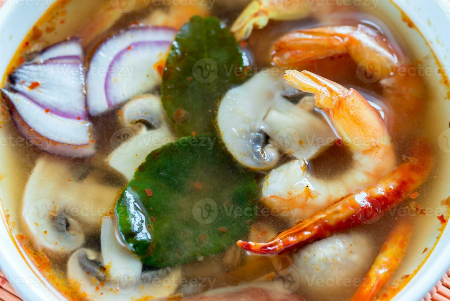 Thai tom yum soup photo