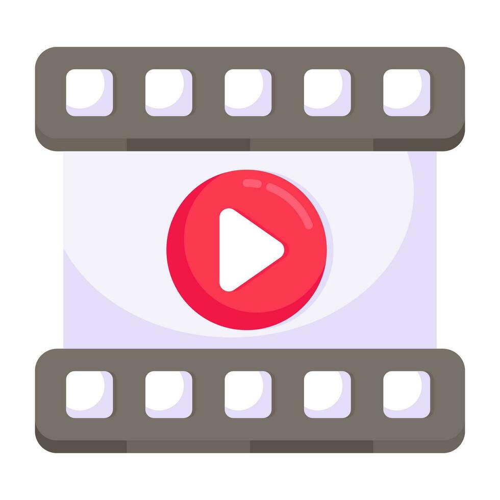 A unique design vector of video reel