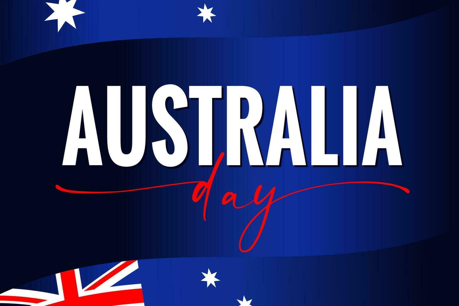 Happy Australia day greeting card concept vector