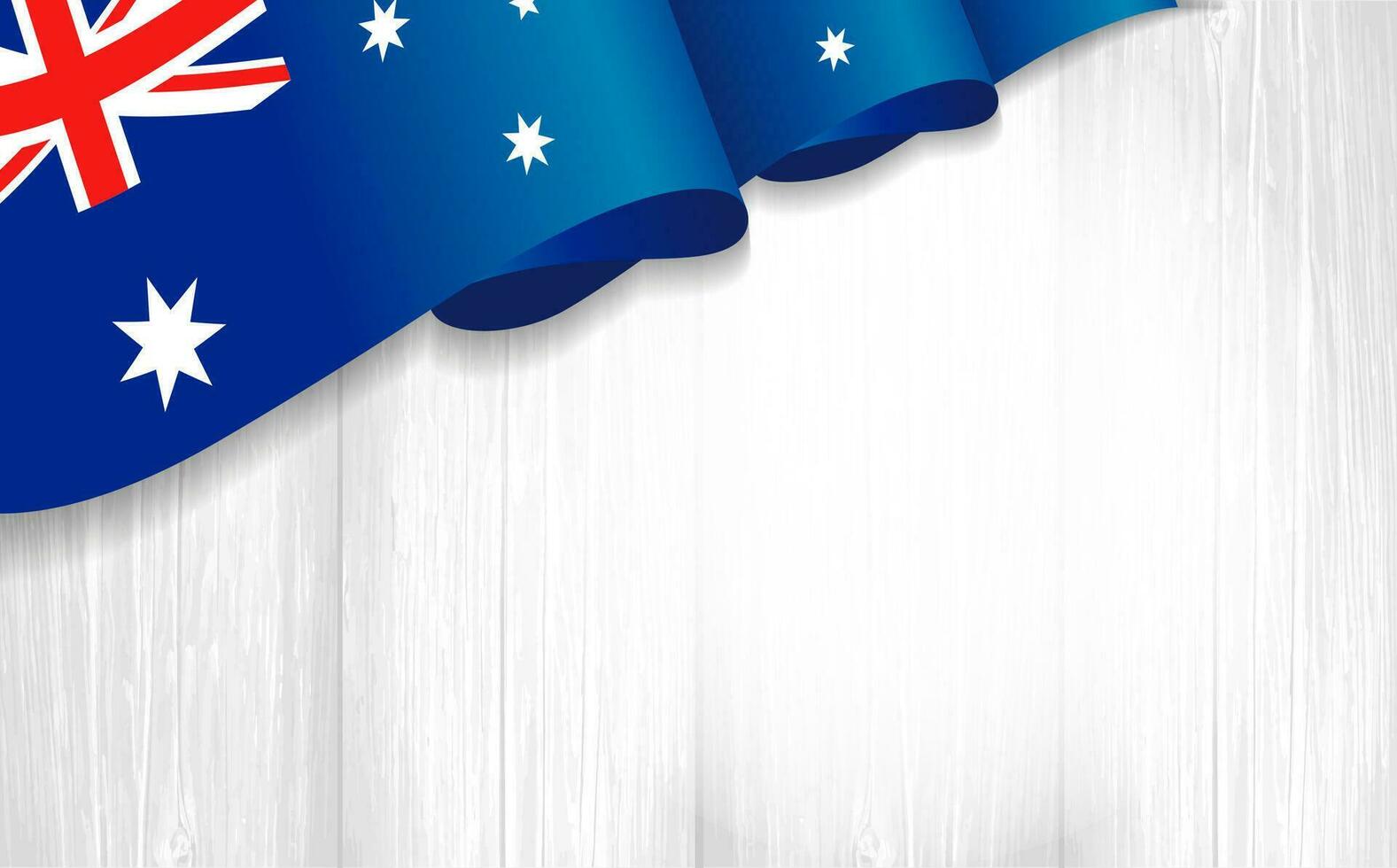 australiano bandera en gris antecedentes. blanco diseño. vector