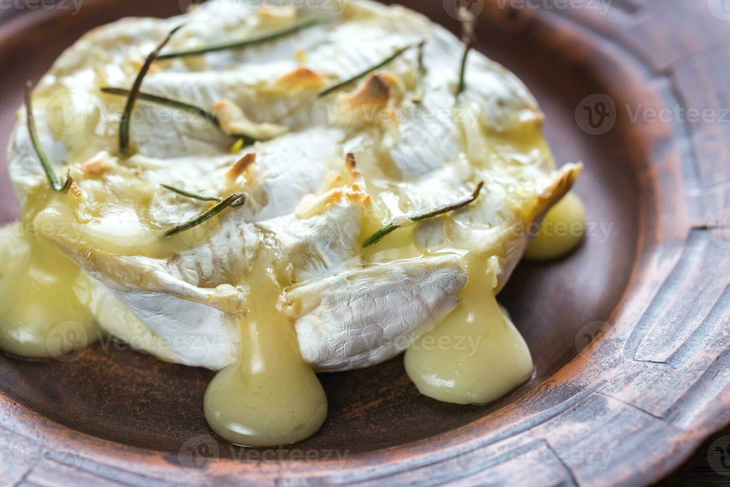 Baked Camembert cheese photo