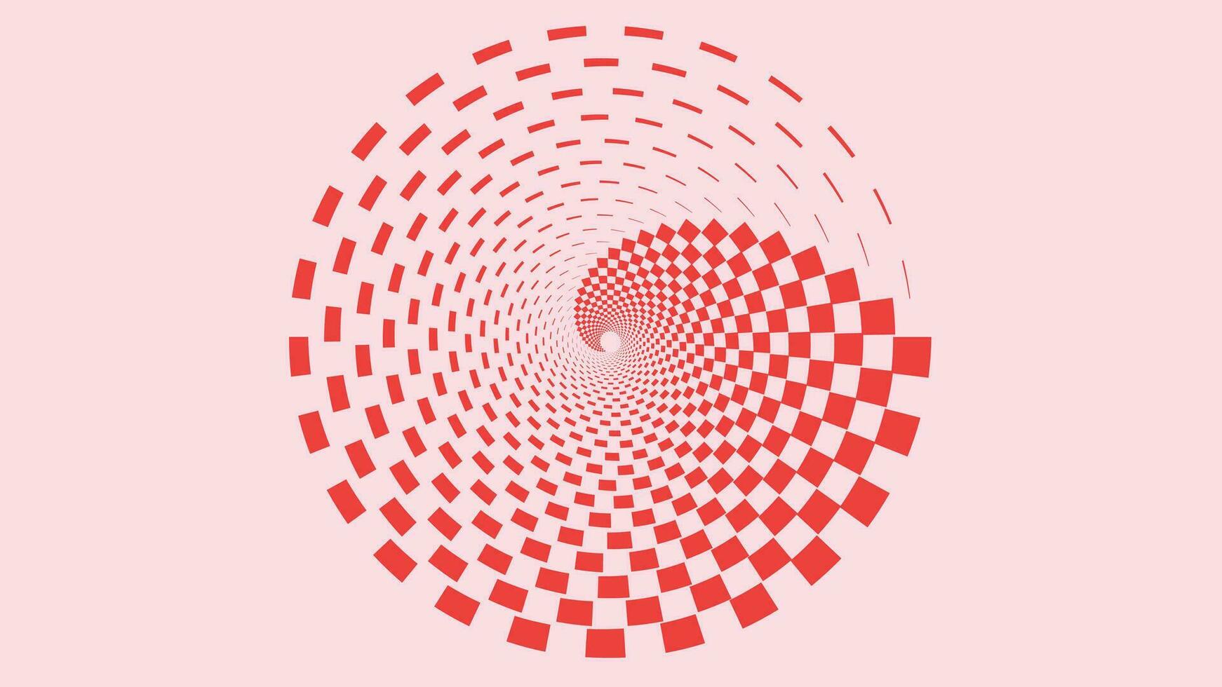 Abstract spiral dotted valentine love background. vector