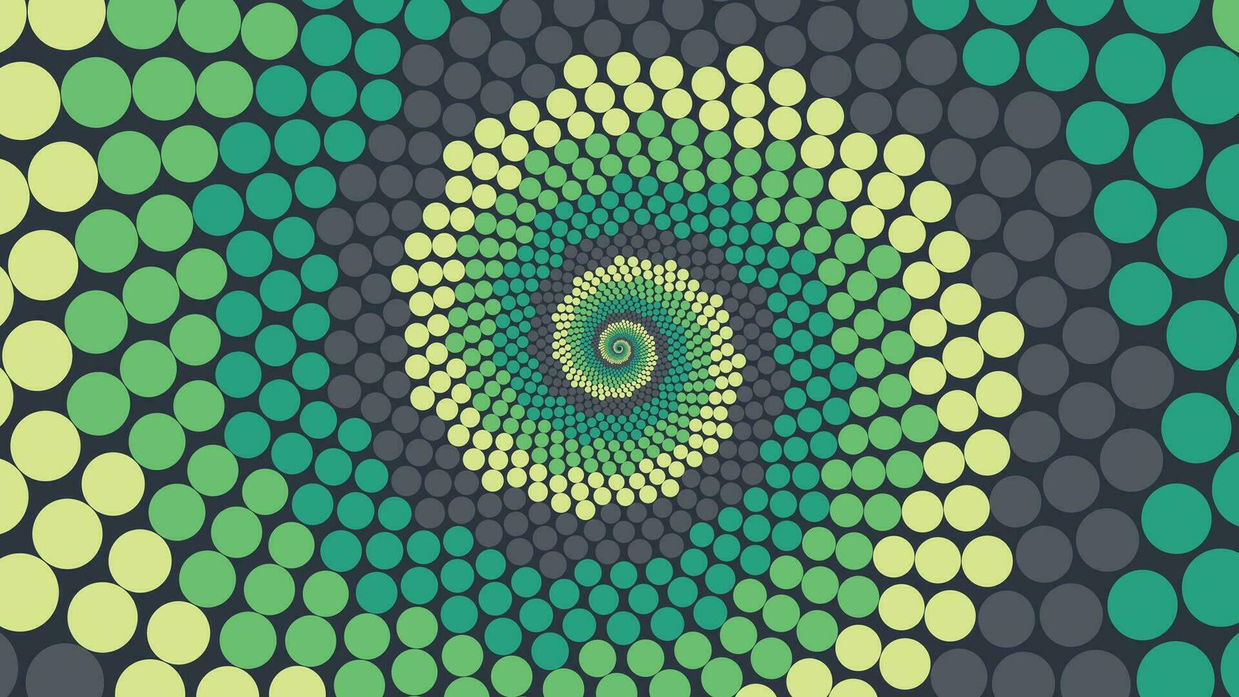 Abstarct spiral round dotted vortex urgency background. vector