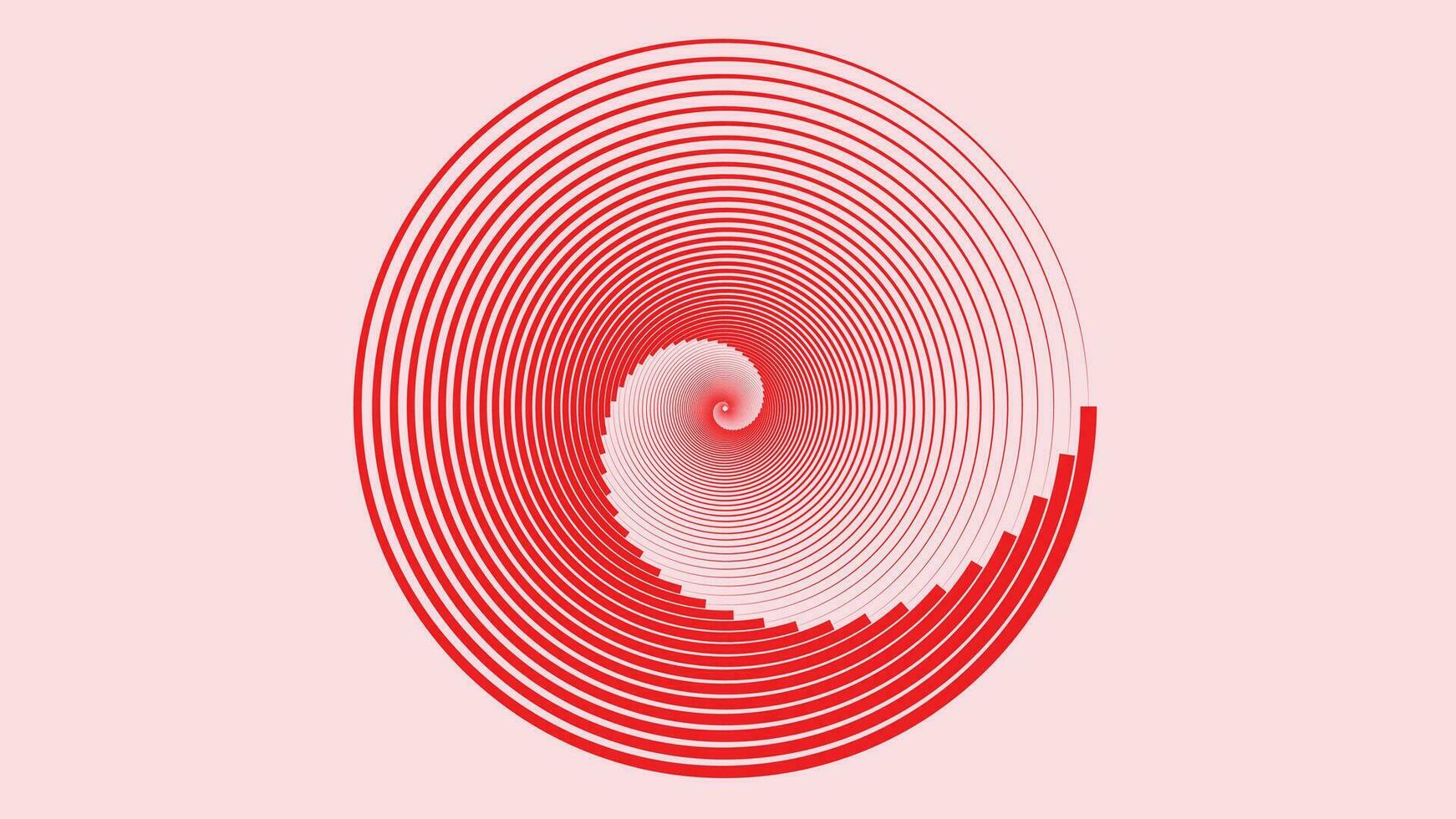 Abstract spiral dotted valentine love background. vector