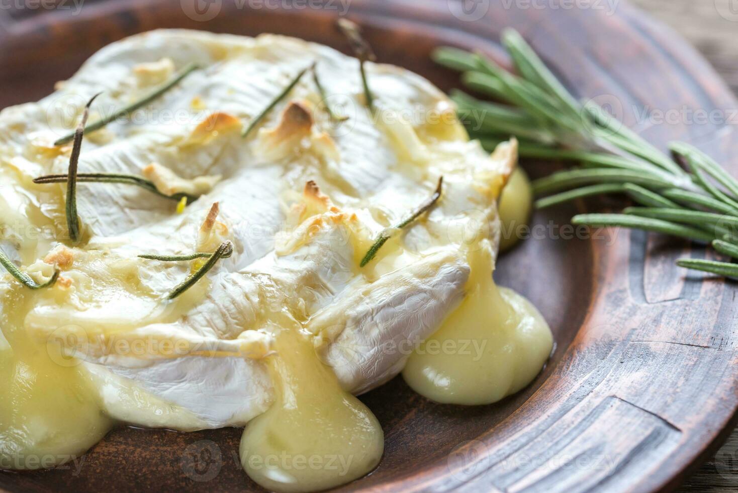 Baked Camembert cheese photo