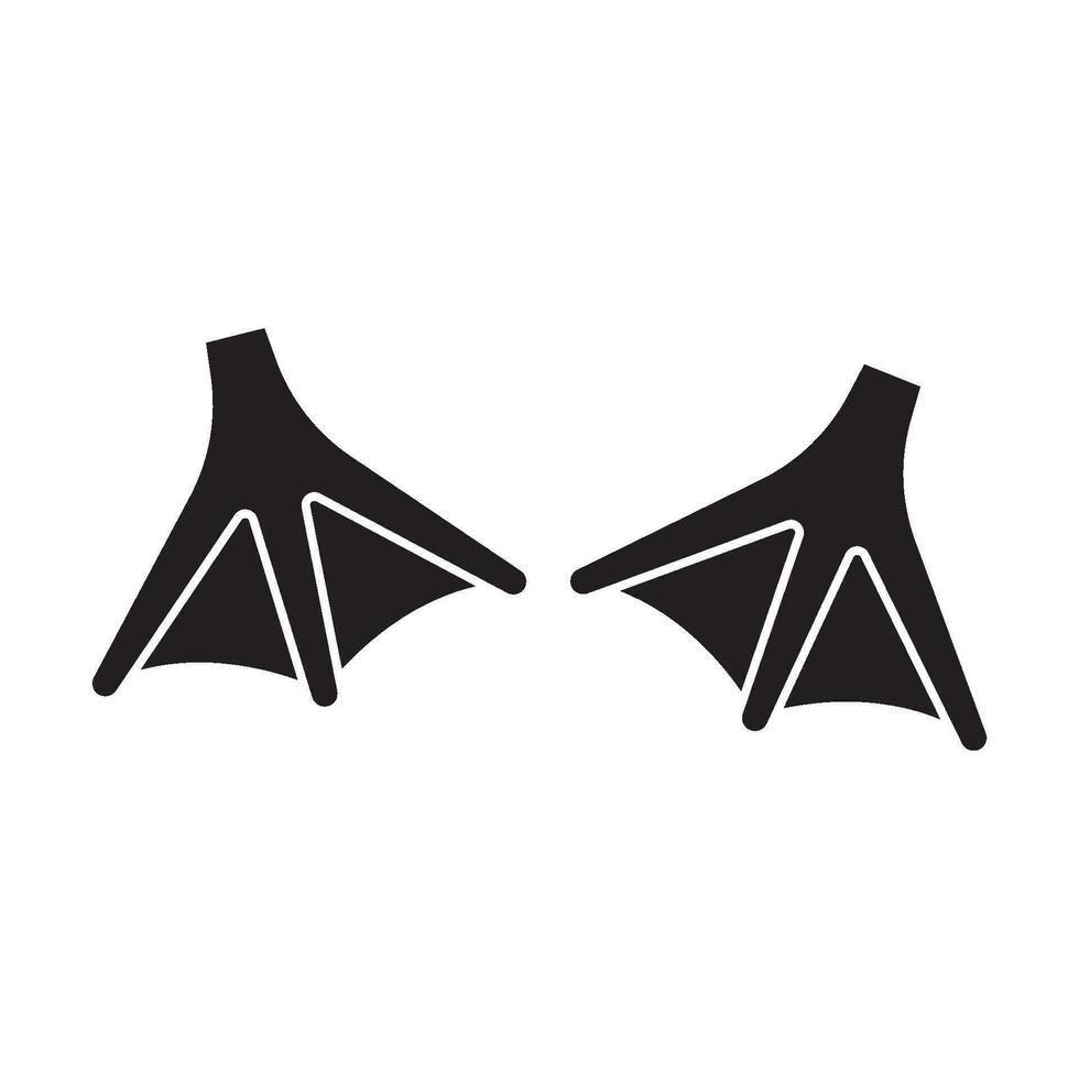 Animal Footprint,duck paw vector icon