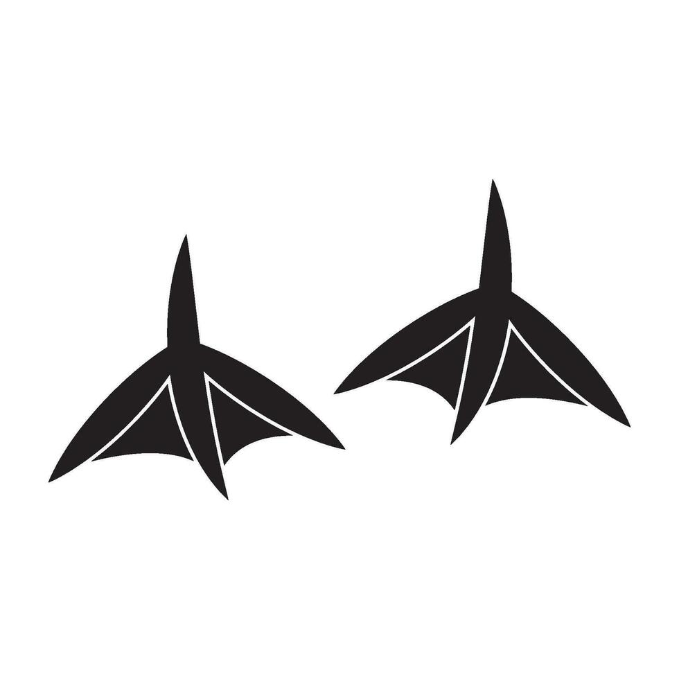 Animal Footprint,duck paw vector icon