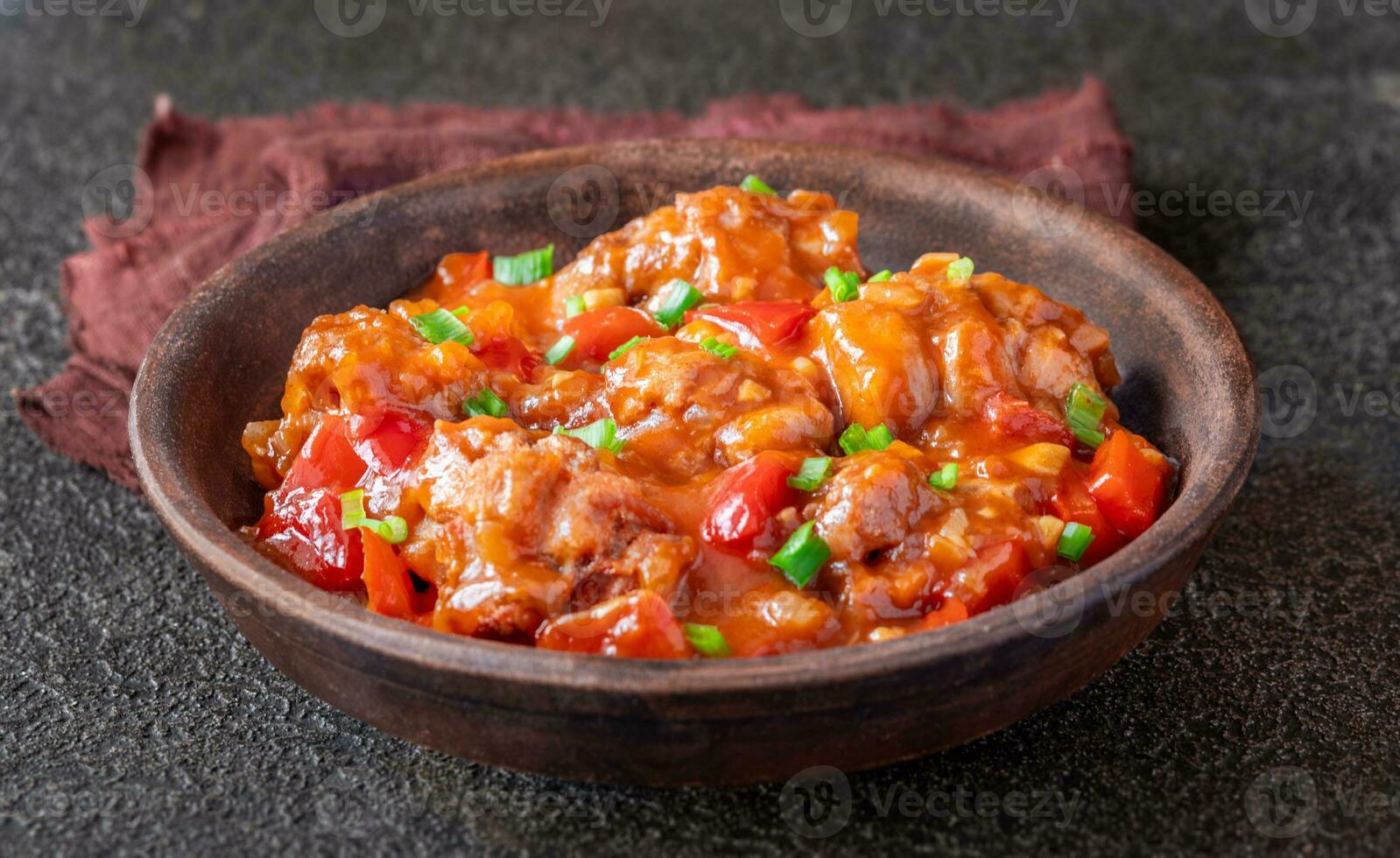 Chicken manchurian bowl photo