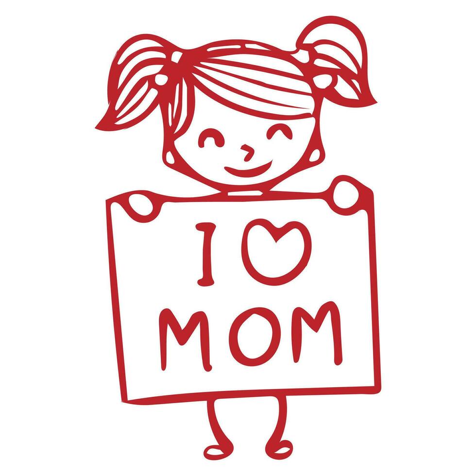 Free vector mother's day love greeting background
