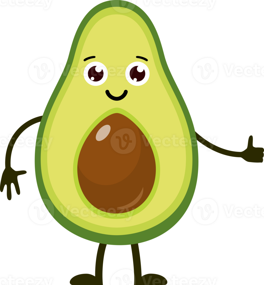 Cartoon funny fruits. png