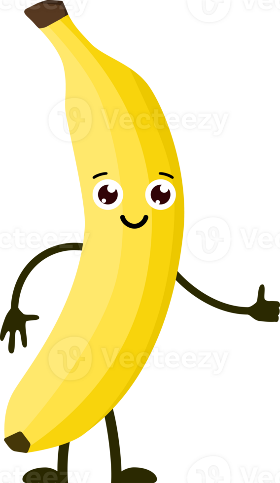 Cartoon funny fruits. png
