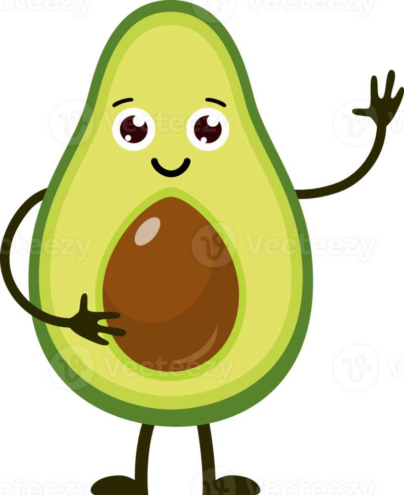 Cartoon funny fruits. png