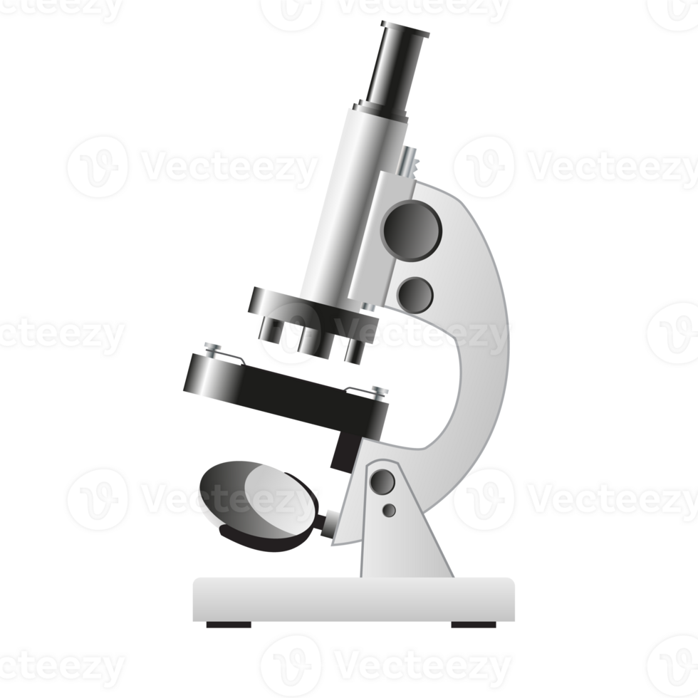 White microscope icon png