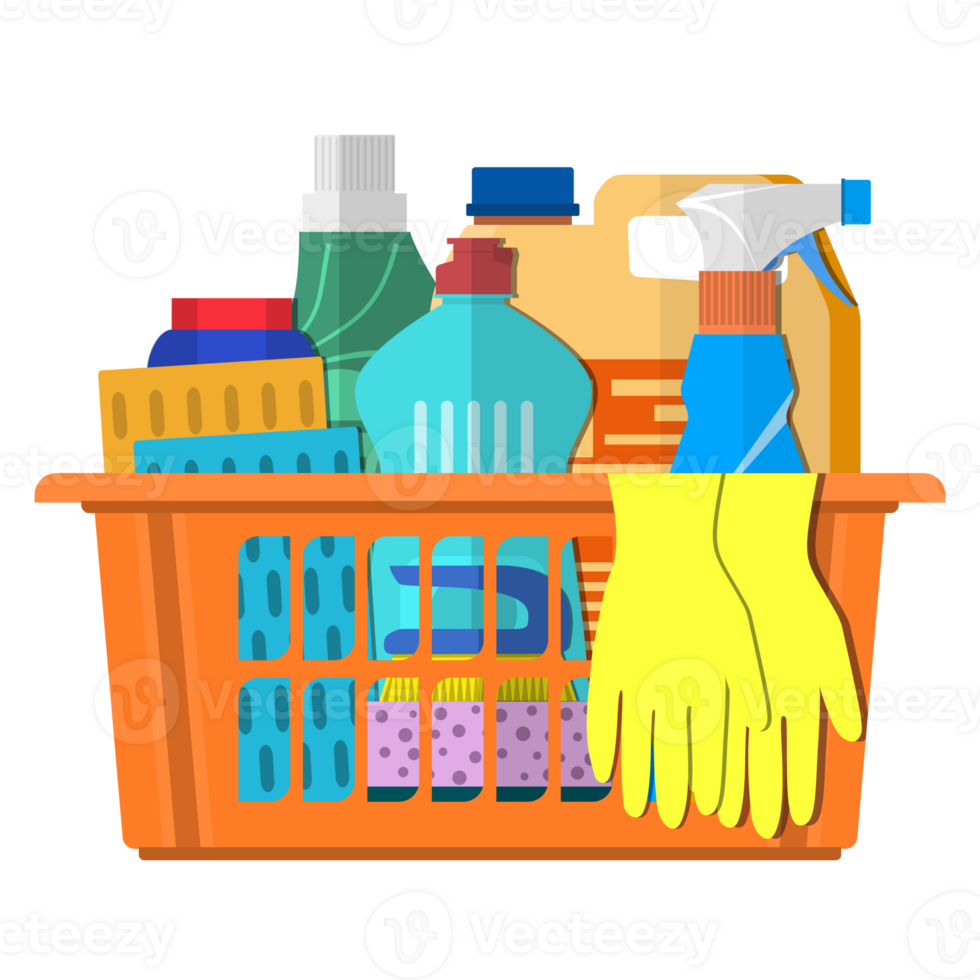 Cleaning set concept png