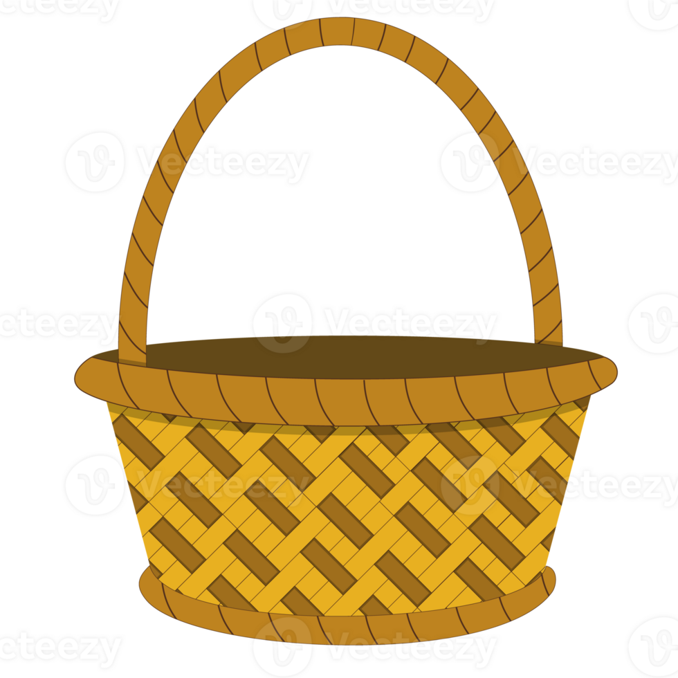 Wicker basket icon 36331615 PNG