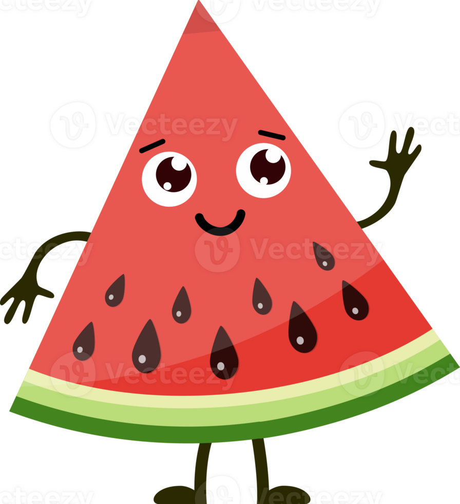 Cartoon funny fruits. png