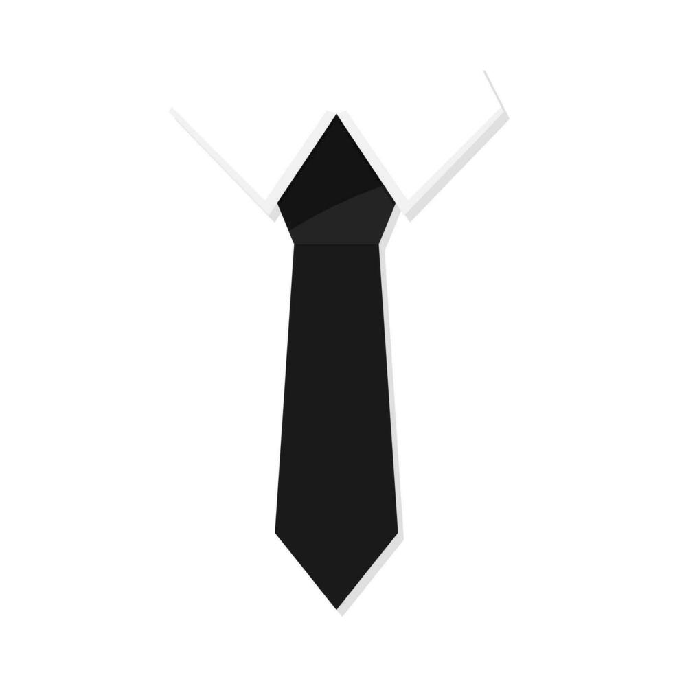 Business dress code and confident, ties on white background. vector tie neck, Illustration necktie clothing with collar