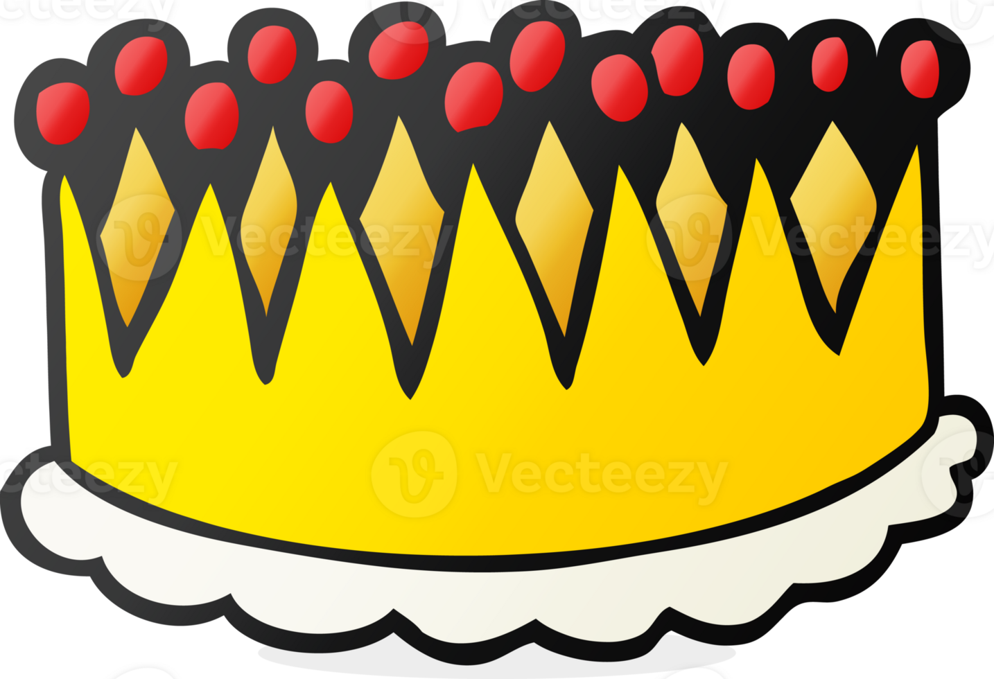 freehand drawn cartoon crown png