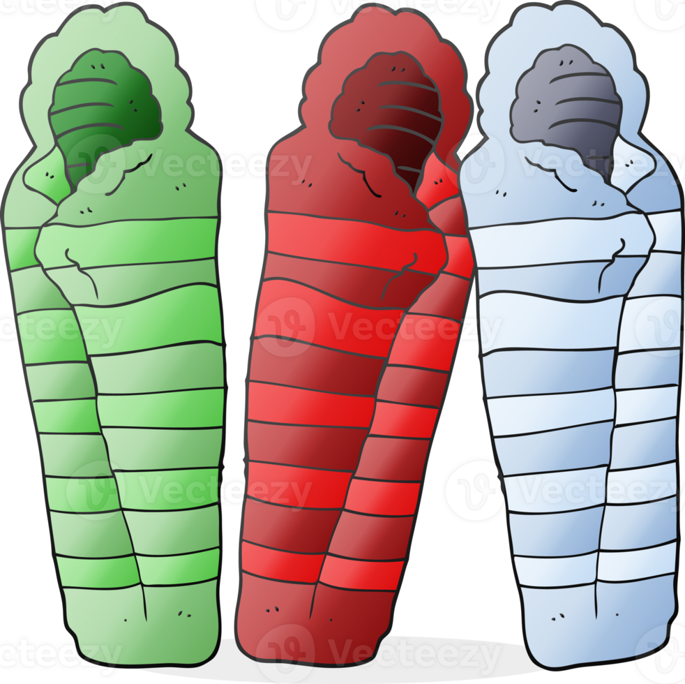 cartoon sleeping bags png