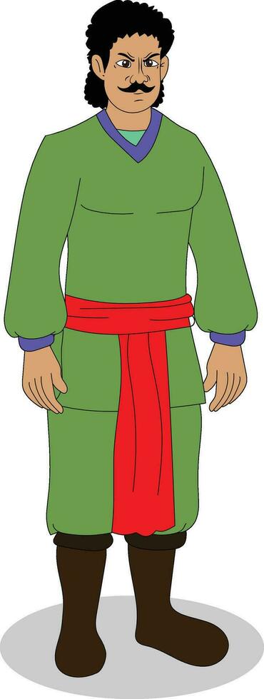 Indian Child Character Indian Old Character Indian Young Character 2D Cartoon vector