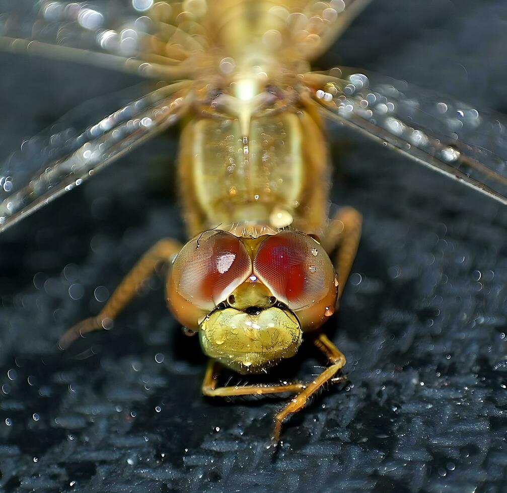 Beautiful Scarlet dragonfly Photography, Beautiful dragonfly on nature, Macro Photography, Beautiful Nature photo