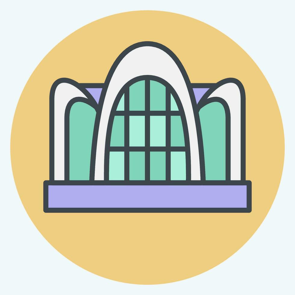 Icon Oceanografic. related to Spain symbol. color mate style. simple design editable. simple illustration vector