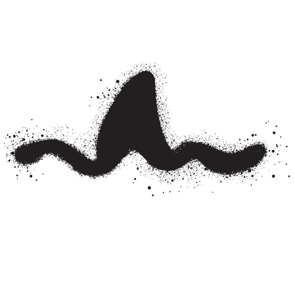Spray Painted Graffiti shark Sprayed isolated with a white background vector