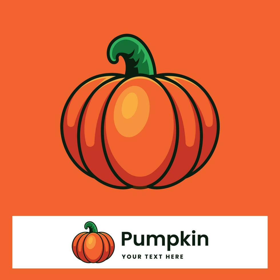 Pumpkin fruit fresh vector illustration
