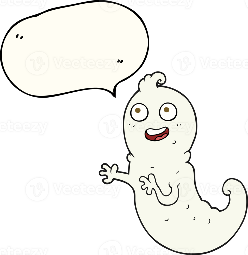 speech bubble cartoon ghost png