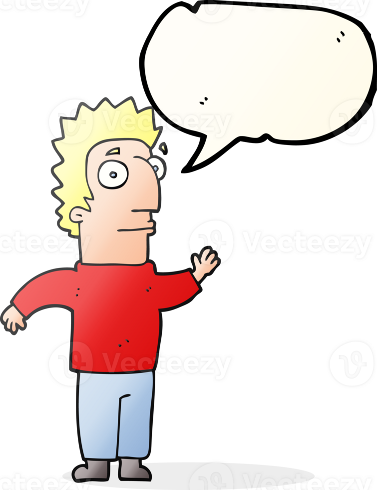 speech bubble cartoon man waving png