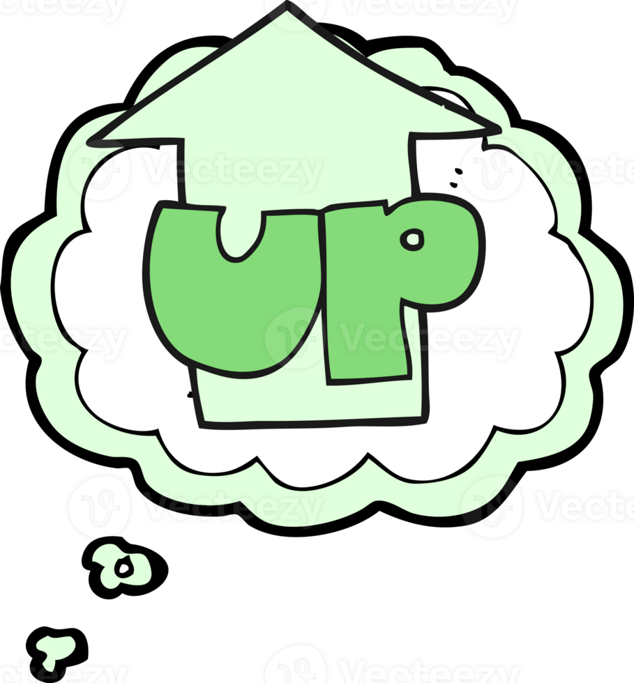 thought bubble cartoon up symbol png