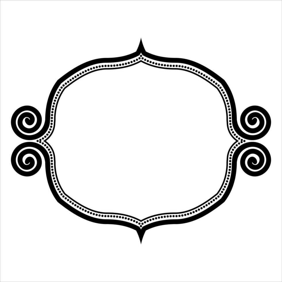 decorative frame box for the design of wedding cards and prints vector