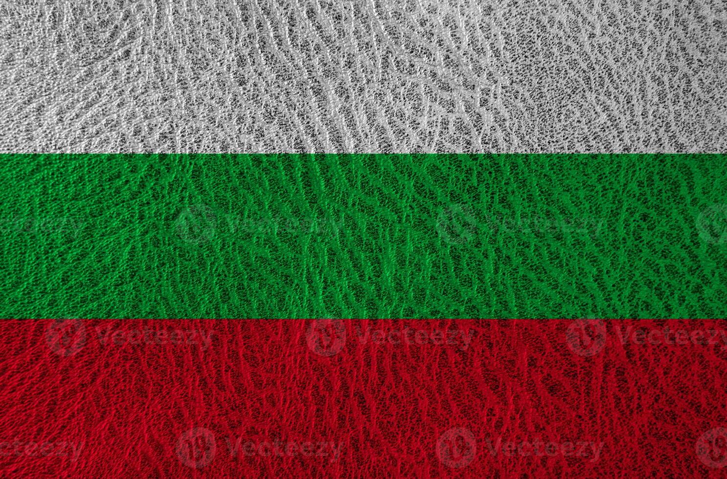 abstract leather texture with the flag photo