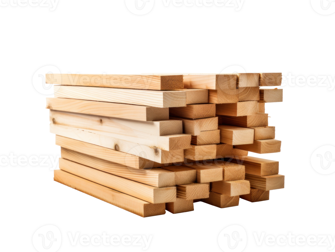 AI generated Rough Wood Planks Stacked Texture png