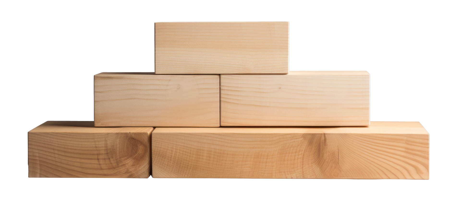 AI generated Rough Wood Blocks on Transparent Background 36333991 PNG
