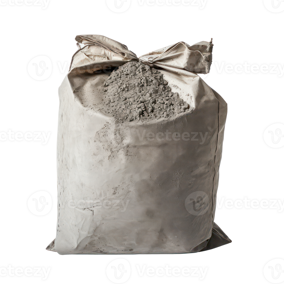 AI generated Bag of Cement on Transparent Background png